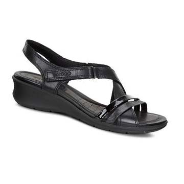 Women's Ecco Felicia Sandals Black | USA 173CTV